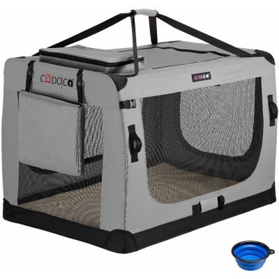 A.K. Dogcrate Přepravka látková nylon šedá 90 x 61 x 65 cm – Sleviste.cz