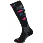 Blizzard lyžařské ponožky Viva Flowers ski socks black/flowers – Sleviste.cz