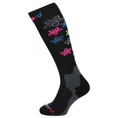 Blizzard lyžařské ponožky Viva Flowers ski socks black/flowers – Sleviste.cz
