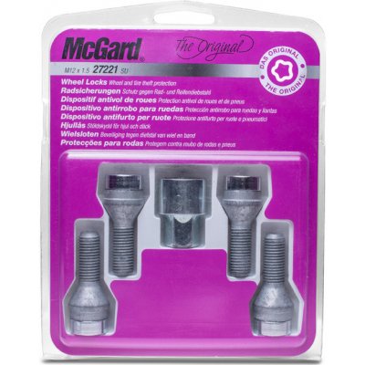 McGard pojistné šrouby závit M14x1,5 sedlo 60 kužel délka závitu 19,7mm velikost hlavy 19mm | Zboží Auto