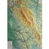 Nástěnné mapy Orlické hory - reliéfní nástěnná mapa - 1:75 000