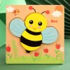Dřevěná hračka Popron puzzle pro nejmenší včelka