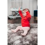 New baby semišková mikinka s kapucí červená – Zboží Dáma