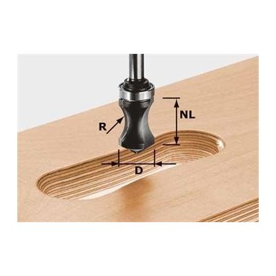 Festool HW S8 R16/NL32 Fréza na vnitřní držadla HW, stopka 8 mm 491033 – Sleviste.cz
