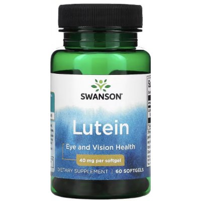 Swanson Lutein 60 gelové tablety 40 mg – Zboží Mobilmania