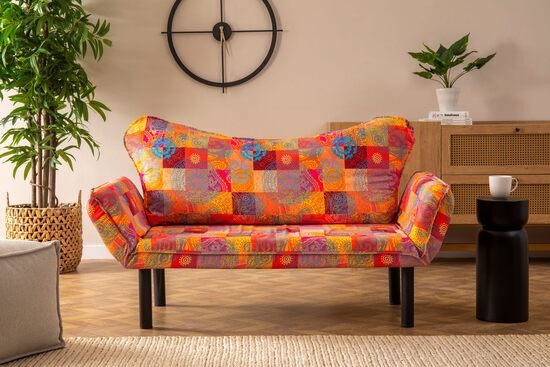 Atelier del Sofa 2-Seat Sofa-Bed ChattoPatchwork Multicolor