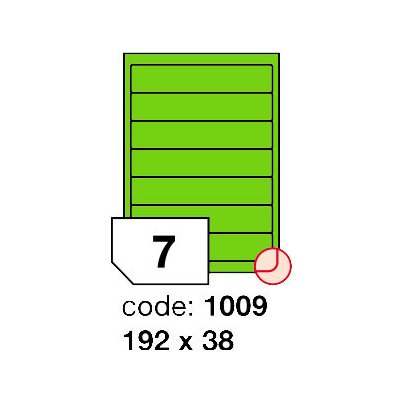 Rayfilm 192x38 mm 100 archů, fluo zelená, R0130.1009A – Hledejceny.cz