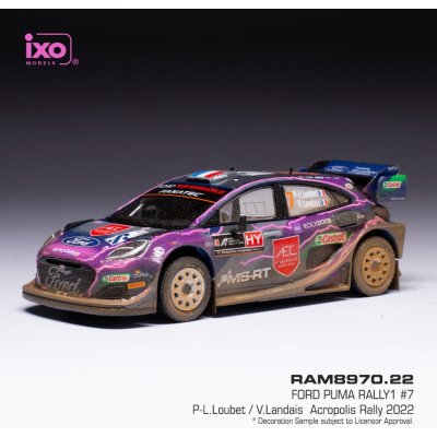 IXO Ford Puma Rally1 Dirty Version Acropolis Rally 2022 #7 LoubetLandais 1:43 – Hledejceny.cz