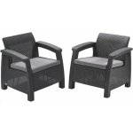 Keter Corfu Duo antracit 2 ks – Zbozi.Blesk.cz