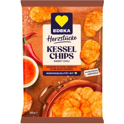 Edeka kotlíkové čipsy Sweet Chilli 150 g – Zboží Dáma