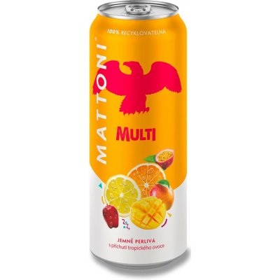 Mattoni multi minerální voda plech multi 0,5 l – Hledejceny.cz