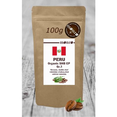 Monro Peru SHB Organic EP Gr.1 káva Arabika zrnková 0,1 kg – Hledejceny.cz