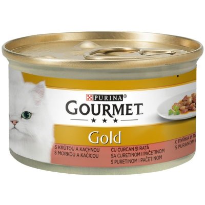 Gourmet Gold kachna & krůtí 85 g