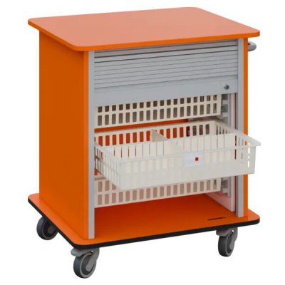 DEXTER 23 ABS vozík boxový, roletový, nízký, 880x780x620 mm, mandarinka – Hledejceny.cz