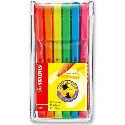 Stabilo flash 555/6 6 ks sada 6 různých barev – Zboží Mobilmania