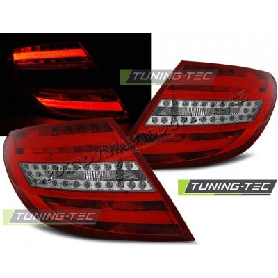 Mercedes C-klasa W204 sedan 2007-10 zadní lampy red white LED BAR – Hledejceny.cz