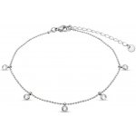 biju Řetízek na nohu s visacími zirkony 2002472 – Zboží Dáma