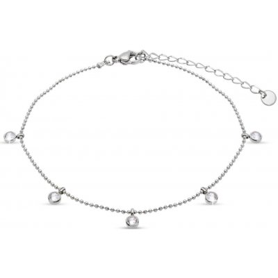 biju Řetízek na nohu s visacími zirkony 2002472 – Zboží Dáma