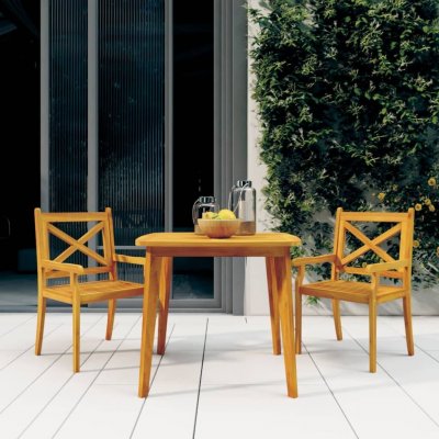 OMAXI 107881 Zahradní stůl 85 x 85 x 75 cm masivní akáciové dřevo – Hledejceny.cz