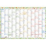 Nástěnný roční B1 964 x 670 mm květiny 2027 – Zboží Mobilmania
