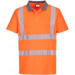 Portwest Polokošile EC10 Eco Hi-Vis S/S Polo krátký rukáv reflexní oranžová 4XL – Zboží Dáma
