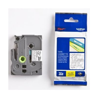 Brother TZ-135/TZE-135 bílý tisk/průhledný podklad 12 mm x 8 m originální páska – Sleviste.cz