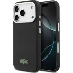Lacoste Iconic Petit Pique Metal Logo MagSafe Zadní Kryt pro iPhone 17 Pro Max Black – Zboží Mobilmania