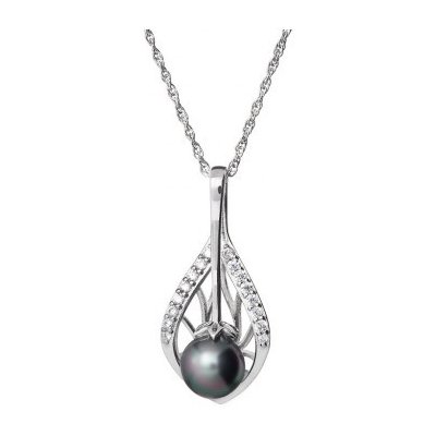 Preciosa Stříbrný přívěsek Touch of Luxury s pravou říční perlou 5209 20