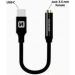 SWISSTEN Adapter Textile USB-C/Jack (samice) 0,15m – Zboží Živě