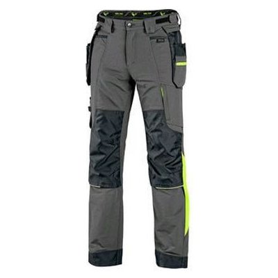 Canis CXS Kalhoty NAOS pánské šedo-černé HV žluté doplňky – Zboží Dáma