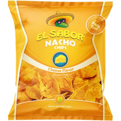 El Sabor Bezlepkový Nachos chips se sýrovou příchutí 225 g – Zboží Mobilmania