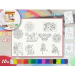 Radost v písku Velká sada PRO HOLKY 4 Barevné pískování obrázků – Zboží Mobilmania