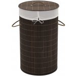 vidaXL Bambusový kulatý tmavě hnědý – Zboží Dáma