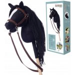Kůň na tyči hobby horse HOPPIHORSE velikost A4 černý – Zboží Dáma