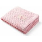 BABYONO Bambusová pletená deka Růžová – Zboží Mobilmania