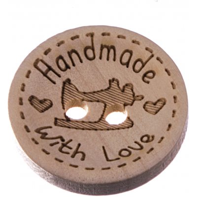 Knoflík 20 mm Hand made šicí stroj – Zboží Dáma