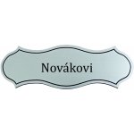 Jmenovka S16 120x40mm stříbrná matná – Zboží Mobilmania