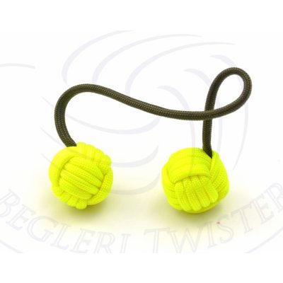 Begleri Twister Světluška Délka stringu: 16 cm, Druh begleri: Čtyřvlákno 550 sklo, Druh stringu: Paracord 550