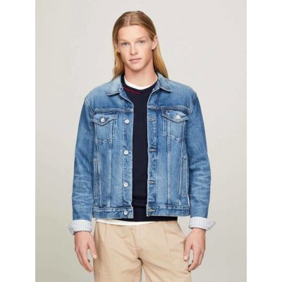 Tommy Hilfiger pánská džínová Trucker MW0MW35846 modrá – Hledejceny.cz