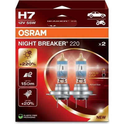 Osram Night Breaker 220 H7 PX26d 12V 55W 2 ks 64210NB220-2HB | Zboží Auto