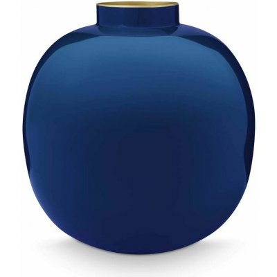 Pip Studio kovová váza 23 cm, tmavě modrá – Hledejceny.cz