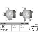 Alternátor DENSO (DE DAN1103)