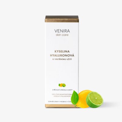 Venira kyselina hyaluronová k vnitřnímu užití citrón-limeta 50 ml