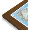 Nástěnné mapy National Geographic Jižní Amerika - nástěnná mapa Classic 60 x 77 cm Varianta: mapa v dřevěném rámu, Provedení: Pegi tmavý ořech