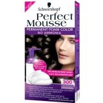 Schwarzkopf Perfect Mousse Permanent Color barva na vlasy 300 černohnědý – Sleviste.cz