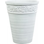 Lafiora Květináč váza terakota Ø 35 cm x 45 cm bílý – Zboží Mobilmania