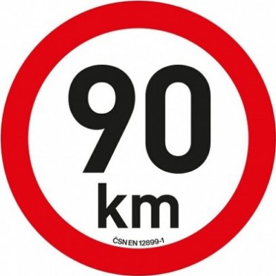Compass Samolepka omezení rychlosti 90 km/h reflexní (200 mm), 34475 – Zbozi.Blesk.cz