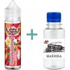 Příchuť pro míchání e-liquidu Vapemix Jacks Premix Vanilla Raspberry Peach Shake and Vape 6 ml + Základní báze Mašinka (70VG/30PG) 100 ml