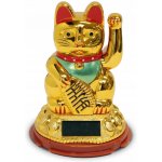 SOLÁRNÍ japonská KOČKA ŠTĚSTÍ s tlapkou MANEKI NEKO – Zboží Dáma