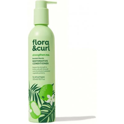 Flora & Curl Baobab Marula Restorative Conditioner Posilující kondicionér s proteiny 300 ml – Hledejceny.cz